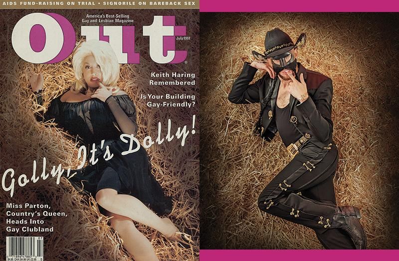 Orville Peck and Dolly Parton in Out cover story