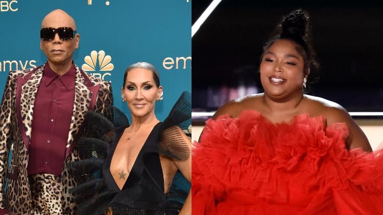 RuPaul, Michelle Visage, Lizzo at the 2022 Emmys
