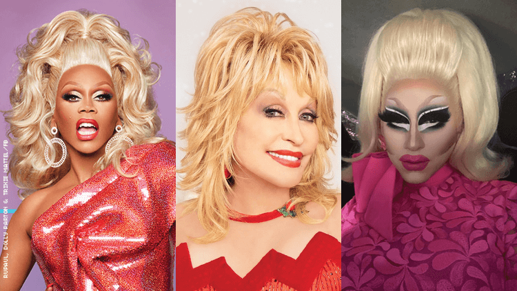 RuPaul, Trixie Mattel and Dolly Parton.
