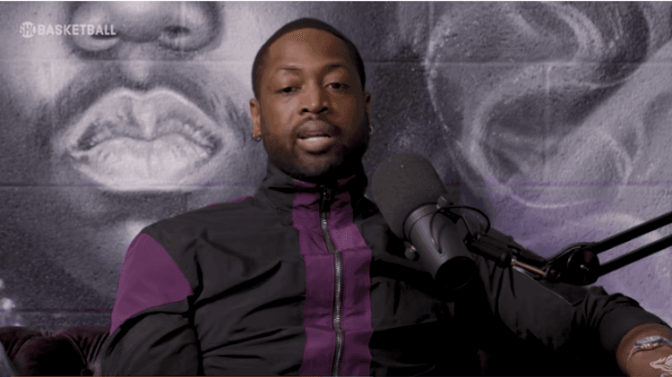 Dwayne Wade on a podcast.