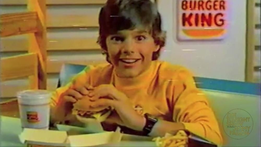 Ricky Martin in Burger King ad as a teen.