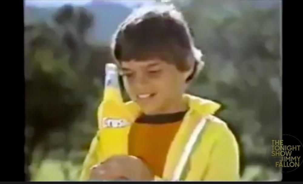 Ricky Martin in Orange Crush ad as a teen