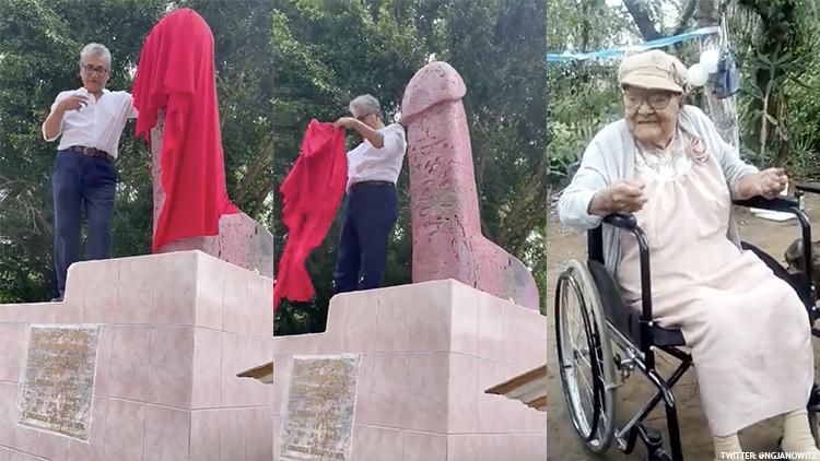 99-Year-Old Grandma's Dying Wish Was to Have a Giant D*ck on Her Grave