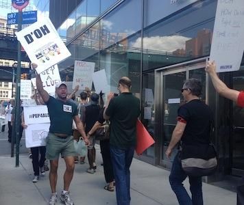 ACT UP Protests Lack Of Access to PEP And PrEP Outside NYC Department of Health