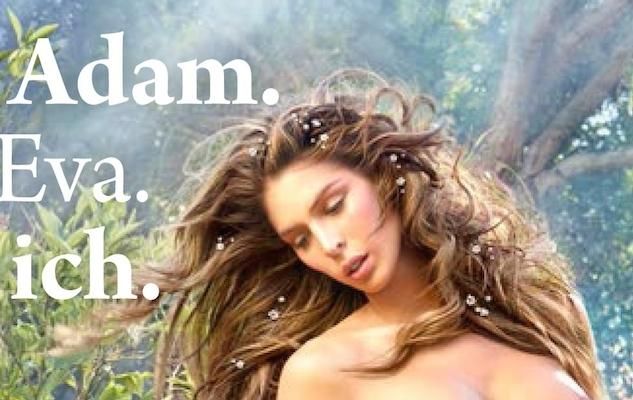Carmen Carrera Naked On The Life Ball Poster Photographed by David LaChapelle

