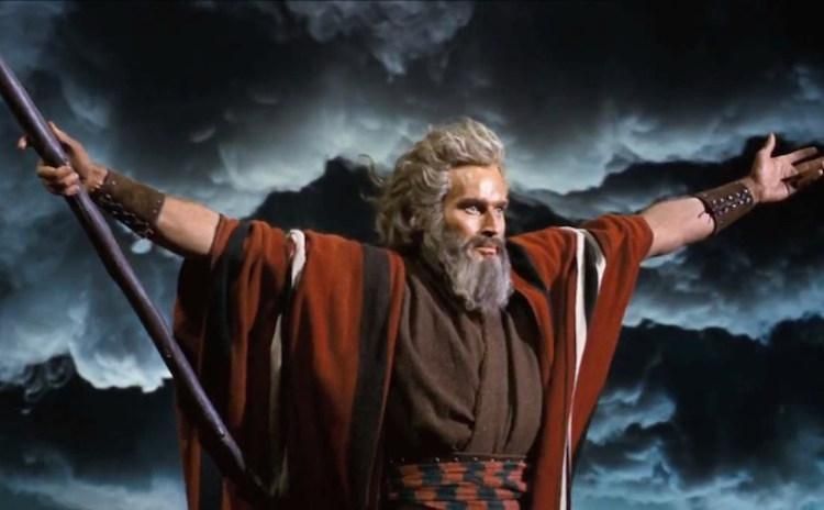 Charlton Heston in 10 Commandments