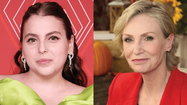 Beanie Feldstein and Jane Lynch