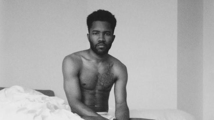 Frank Ocean shirtless on the cover art for his new single.