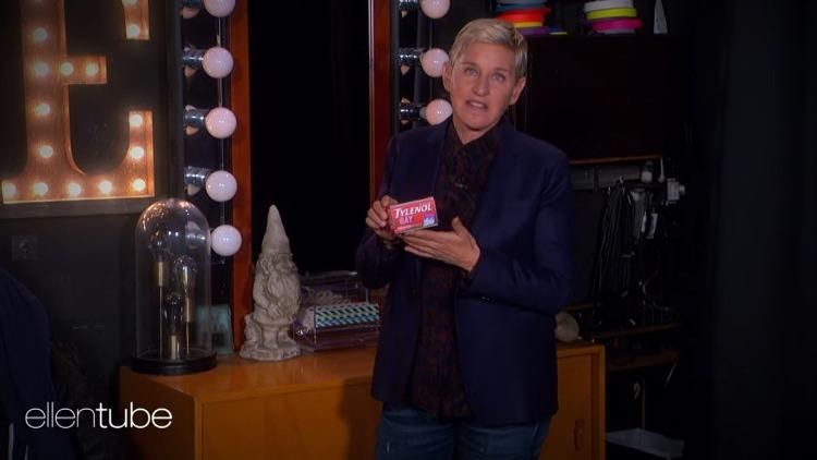 Ellen DeGeneres Airs Hilarious PSA For Tylenol Gay