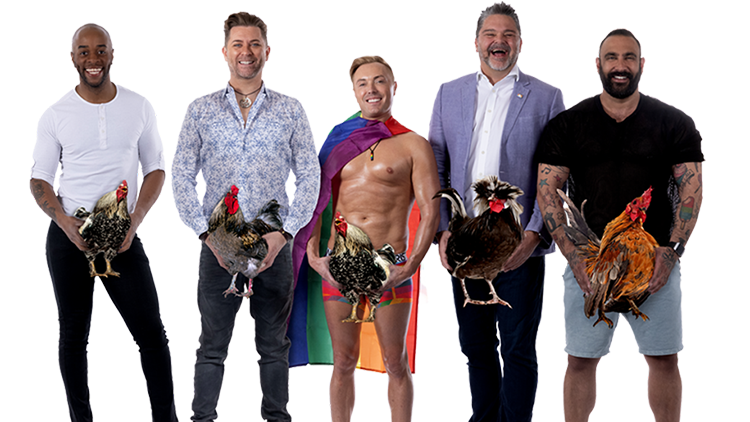 Five Husband Vodka 2021 gay models