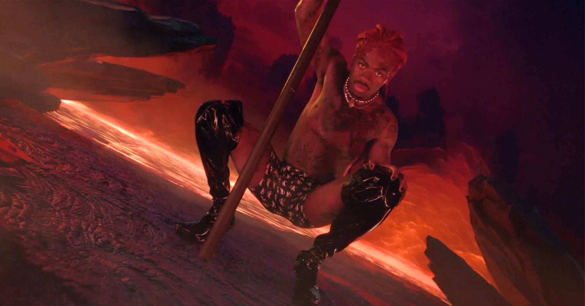 Lil Nas X in Call Me By Your Name Montero video