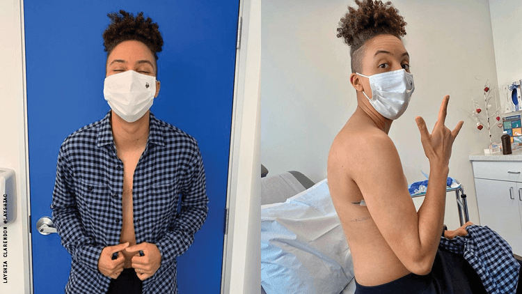 Layshia Clarendon after getting top surgery