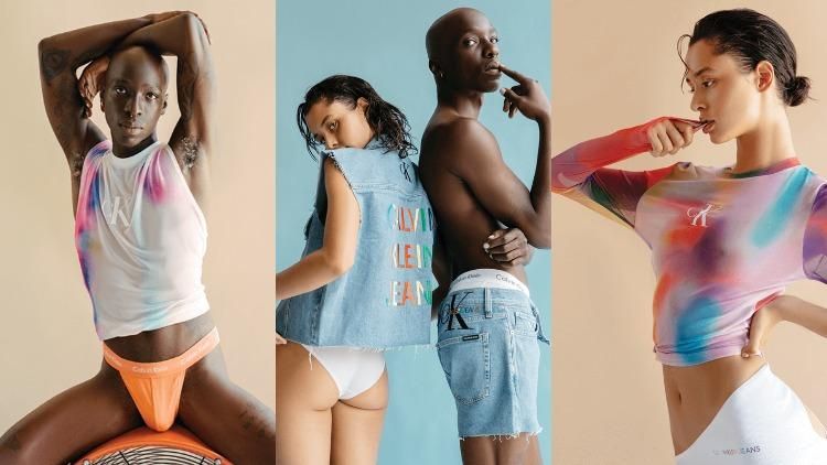 Models Isabella Manderson and saye rediscover the meaning of intimacy while showing off skin in Calvin Klein.