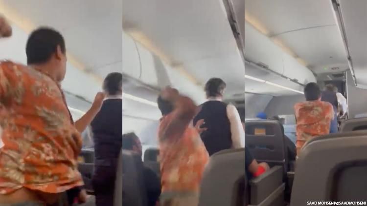 Shocking Video Shows Man Hitting Flight Attendant