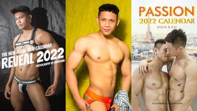 New Asian Men Calendar triptych