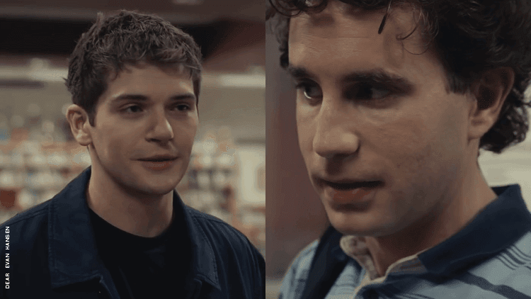 Connor and Evan in Dear Evan Hansen