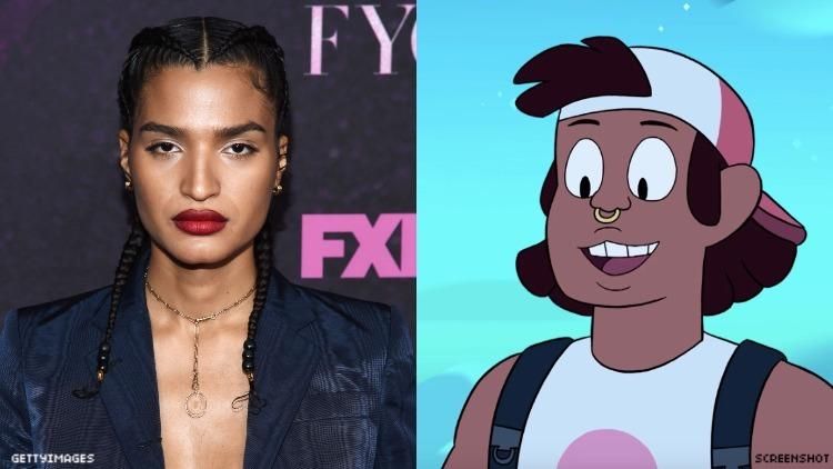 Indya Moore and character on Steven Universe.