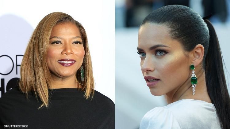 Queen Latifah and Adriana Lima