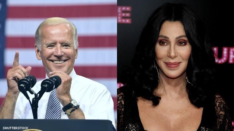 Joe Biden and Cher