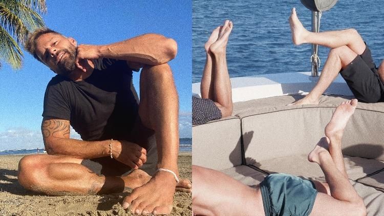 Ricky Martin and his feet