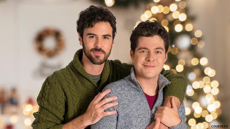 Ben Lewis and Black Lee in Lifetime's The Christmas Setup
