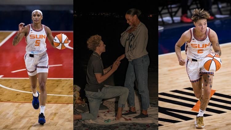 WNBA stars and teammates Natisha Hiedeman and Jasmine Thomas are engaged