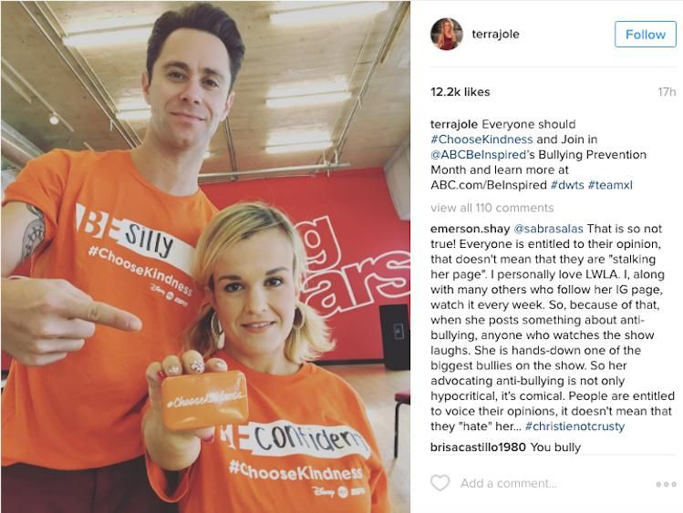 Dancing With the Stars castmembers Terra Jolé and Sasha Farber join the stand against bullying.