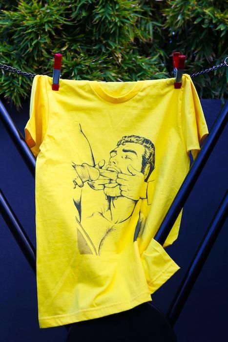 Tom of Finland “Yellow Stream” T-shirt by Sold Out