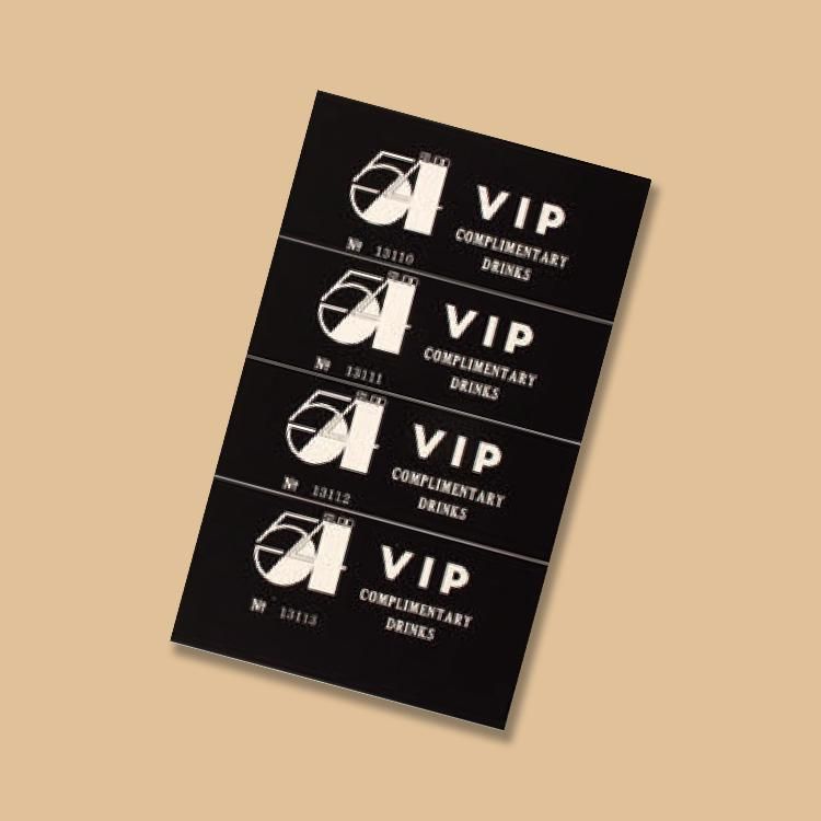 A VIP Drink Ticket From Studio 54