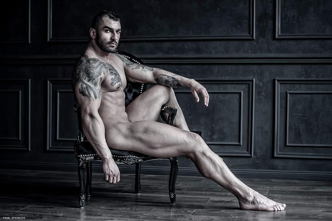 Pawel Spychalski brings out the daring, exhibitionistic side of his muscular subjects. Read more below.