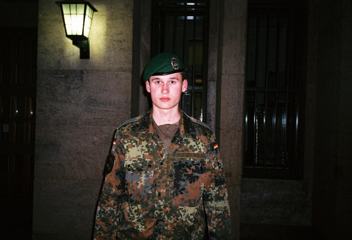 Soldier at Mehringdamm.