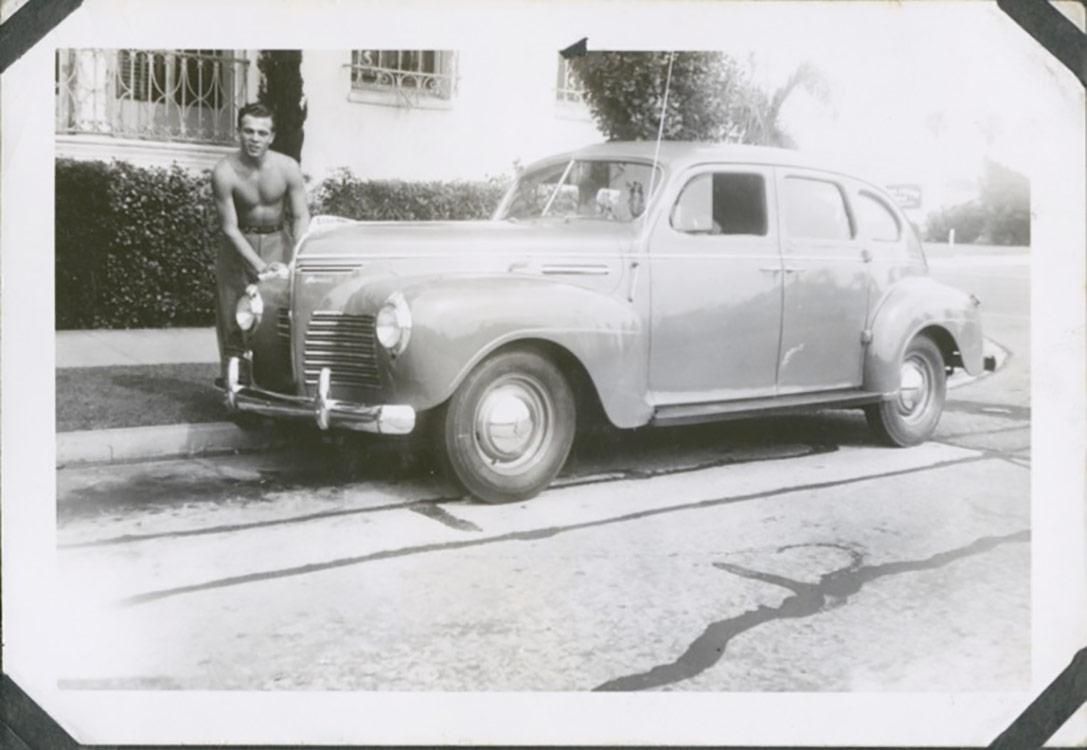 7. Scotty Bowers with his own car in Los Angeles just after World War II