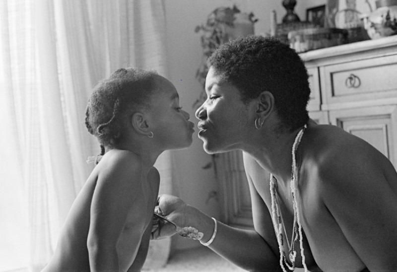 Darquita and Denyeta. Alexandria, Virginia, from ‘Eye to Eye: Portraits of Lesbians” by JEB (Joan E. Biren), 1979.
