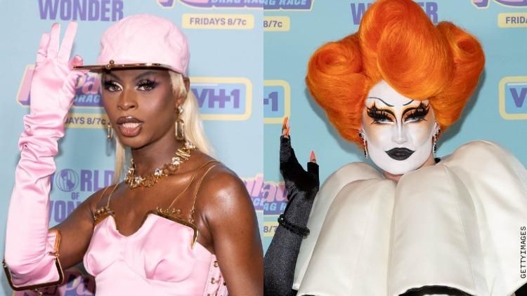 Symone and Gottmik  at Drag Race season 13 finale