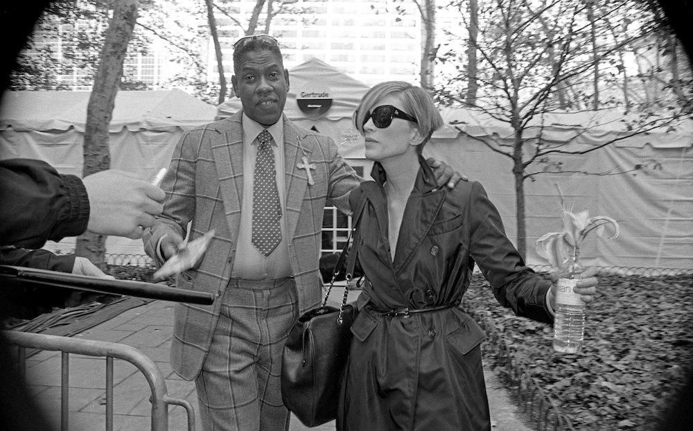 Andre Leon Talley and Kristen McMenamy