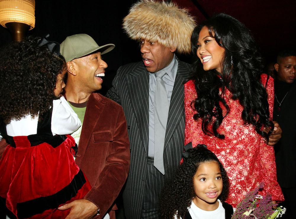 Andre Leon Talley, Russell Simmons, and Kimora Lee Simmons