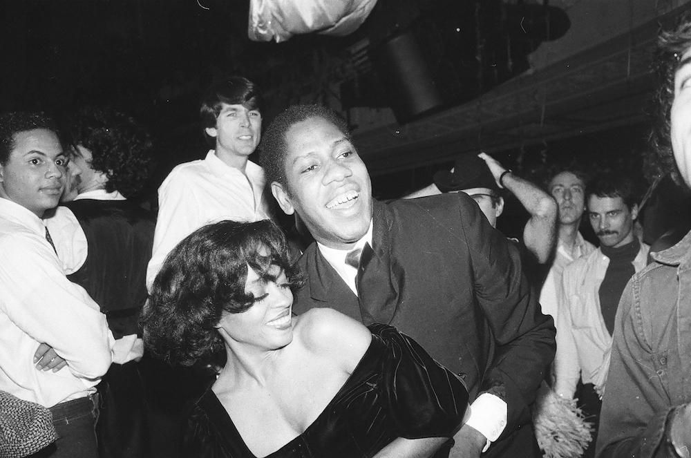 Andre Leon Talley and Diana Ross at Studio 54