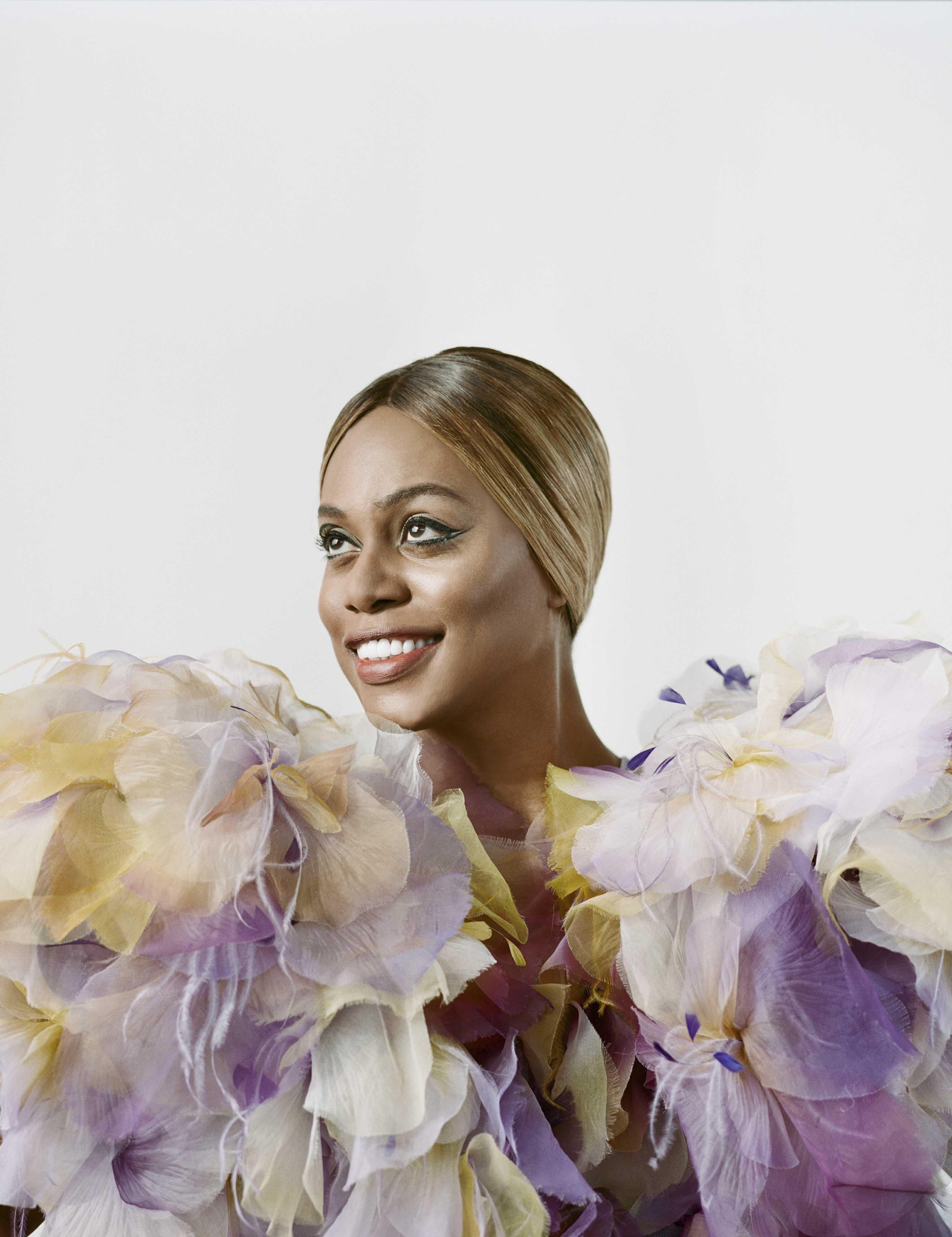 Laverne Cox in a cover story for Out Magazine February 2020