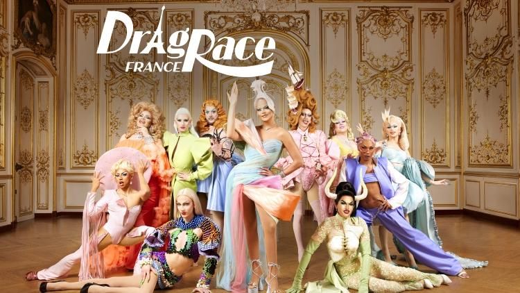 Nicky Doll and the cast of Drag Race France season 1