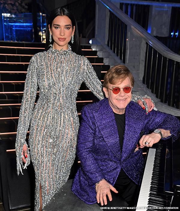 Dua Lipa and Elton John